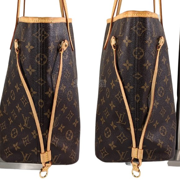 Louis Vuitton LV 👜 MINT Neverfull MM Monogram Beige Tote Bag SD2077 - Picture 5 of 16
